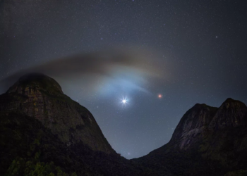Brasileiro ‘emplaca’ foto do dia da Nasa com registro da conjunção de Vênus e Marte