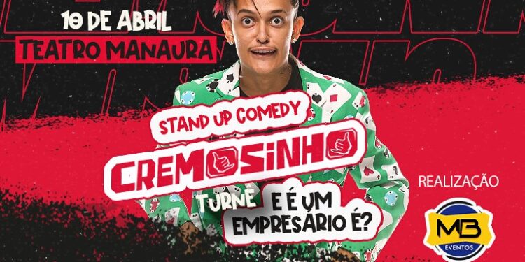 Fenômeno da internet, ‘Cremosinho’ faz estreia nacional em Manaus com stand-up ‘É um empresário, é?’