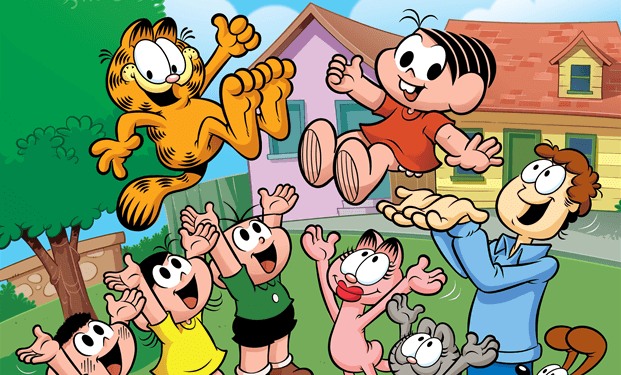 Lançamento: Turma da Mônica encontra Garfield em nova HQ da Panini