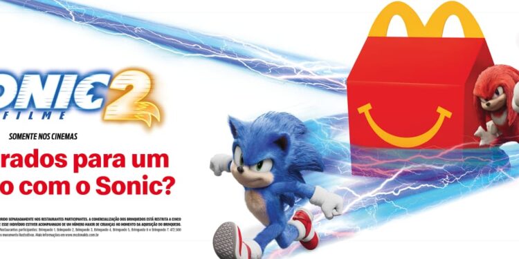 Personagens de Sonic 2 – O Filme chegam ao McLanche Feliz