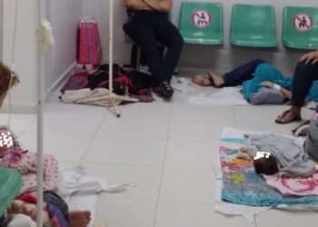 Crianças recebem tratamento em chão de hospital estadual, denuncia sindicalista