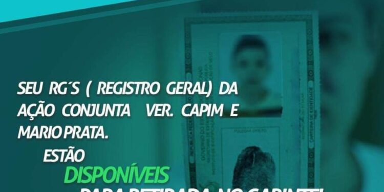 Vereador de Presidente Figueiredo anuncia chegada de RGs para eleitores