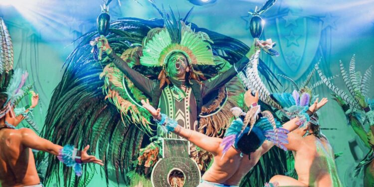 Marciele Albuquerque e Erick Beltrão dançam em defesa dos povos indígenas