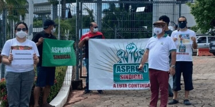 Asprom Sindical marca manifestação para pressionar governador do AM a pagar data-base