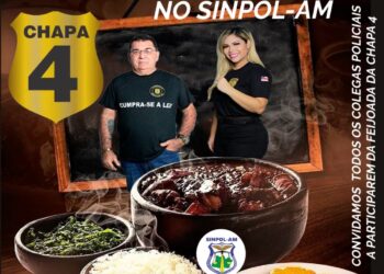 Chapa 4, liderada por James Figueiredo e Norma Drumond, realiza feijoada no Sinpol