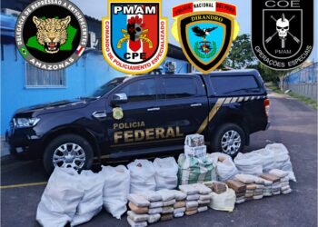 PF apreende drogas avaliadas em mais de R$ 5 milhões e prende 5 pessoas no rio Negro