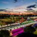Veja a iluminação especial da ponte Benjamin Constant