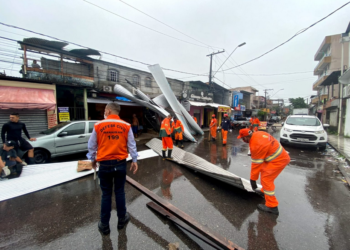 Manaus: Inmet emite alerta para chuva intensa com ventos de até 100 km/h