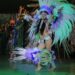 Show do Caprichoso para turistas de cruzeiro tem apresentação de indígena