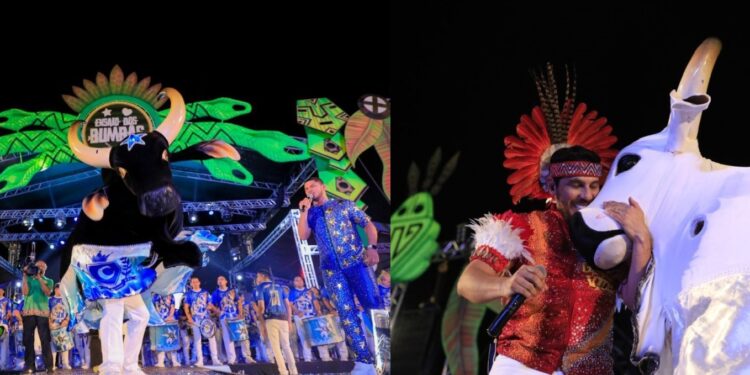 Caprichoso e Garantido lotam o Sambódromo em ‘Ensaio dos bumbás’