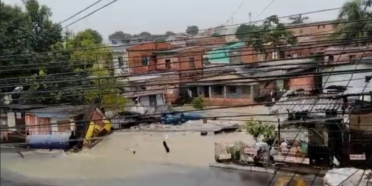 Em Manaus, prefeitura registra mais de 135 ocorrências devido às chuvas