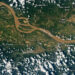 Astronauta registra imagem do rio Amazonas na região de Parintins