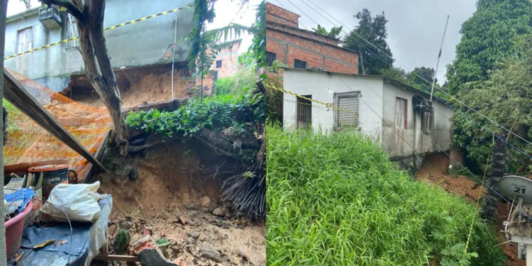 Chuva: Prefeitura registra 5 ocorrências com dois desabamentos