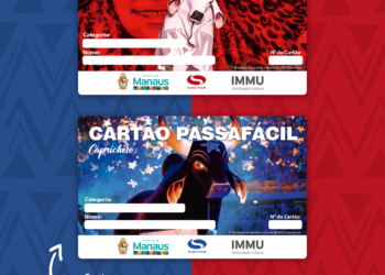 Sinetram oferece layout de Cartão PassaFácil em homenagem aos bois Caprichoso e Garantido