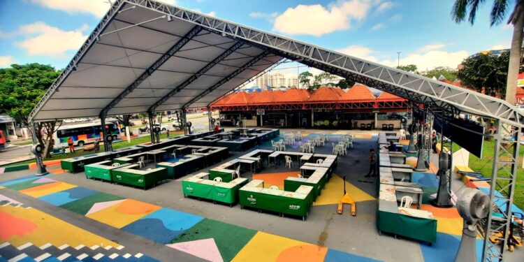 ADS reinaugura Feira de Produtos Regionais realizada na Praça de Alimentação do Dom Pedro