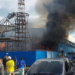 Vídeo: Em Parintins, incêndio atinge alegoria no galpão do boi Caprichoso