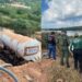 Carreta que transportava combustível tomba na Transamazônica