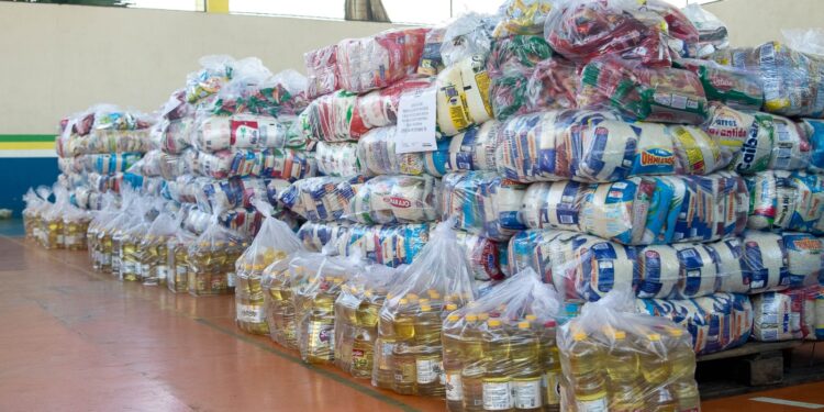 Parintins 2023: Seas entrega alimentos trocados por entrada na Festa dos Visitantes para instituições de Parintins  
