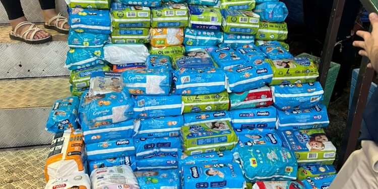 Mirage Park arrecada 640 pacotes de fraldas descartáveis para instituições sociais