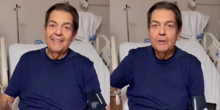 Faustão grava vídeo do hospital e diz que médicos avaliam tipo de cirurgia