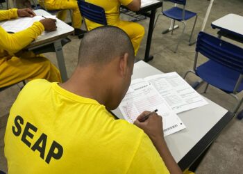 Encceja 2023: Seap bate recorde com 1.066 custodiados inscritos no estado 