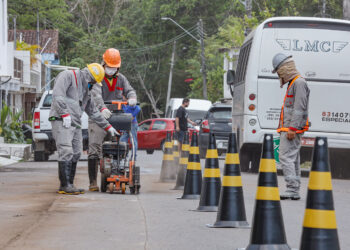 Obras de saneamento básico nas áreas do Prosamin+