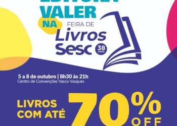 Editora Valer dará até 70% de desconto em livros na 38ª. Feira do SESC