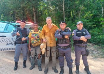 Forças de Segurança resgatam homens após dois dias perdidos na mata, no Amazonas