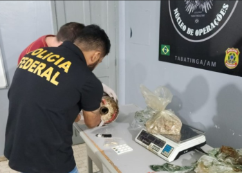 Homem é preso pela Polícia Federal ao esconder drogas em motor