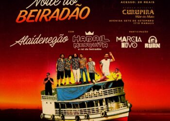 Noite do Beiradão acontece no dia 10 de novembro no Curupira Mãe do Mato