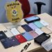 Homem é preso em posse de celulares oriundos de roubos e furtos, avaliados em mais de R$ 90 mil