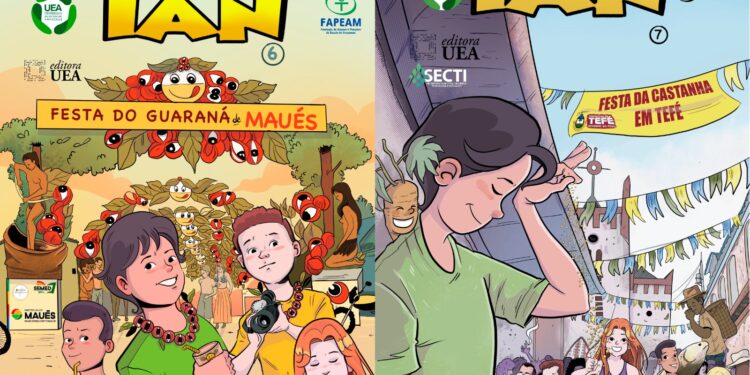Em Maués e Tefé, o Governo do Amazonas apoia a popularização da ciência sobre o guaraná e a castanha em HQ 