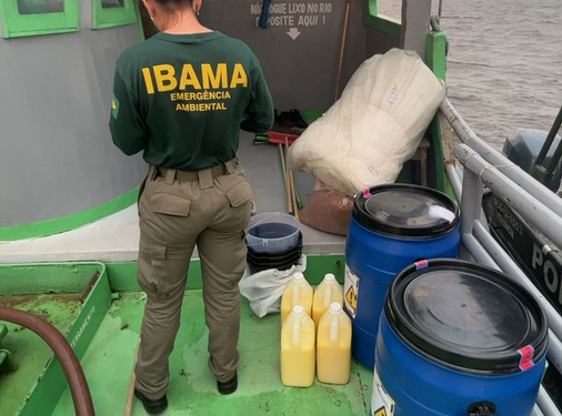 Ibama apreende 73 mil litros de diesel marítimo irregular no Amazonas