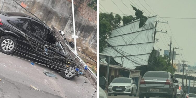 Chuva causa prejuízos em Manaus e Amazonas Energia registra mais de 600 ocorrências emergenciais