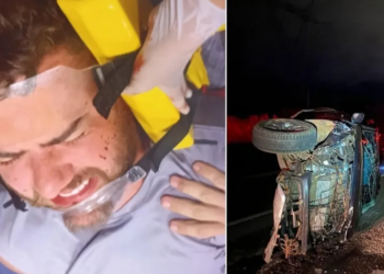 Zé Neto: Fratura na costela e observação na UTI