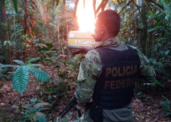 PF, ICMBio e PM destroem equipamentos usados garimpo ilegal nos estados do AM e PA