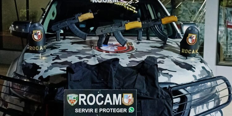 PM prende homem com três fuzis AK-47 em Manaus