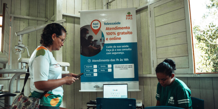 Atuação em saúde da FAS registra mais de 600 teleatendimentos e 73 profissionais de saúde capacitados na Amazônia