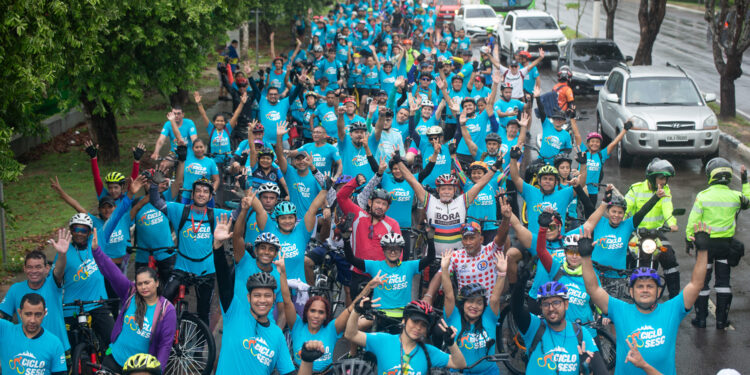 Sesc Amazonas realiza primeiro passeio ciclístico ‘Ciclo Sesc’ de 2024