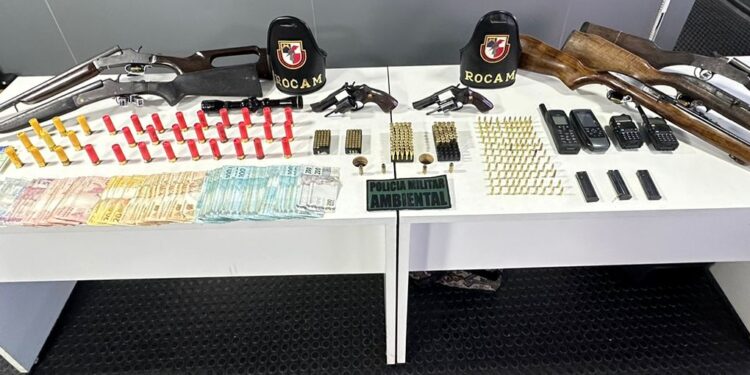 Sete armas e mais de 300 munições são apreendidas no município de Barcelos
