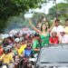 População de Parintins foi às ruas para exaltar Isabelle Nogueira neste domingo