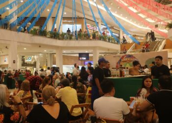 Shows e forró e boi-bumbá agitam primeiro fim de semana do Arraial do Amazonas Shopping