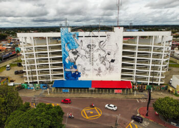 Festival de Parintins 2024: Novo Mural do Bumbódromo já está em fase final de produção