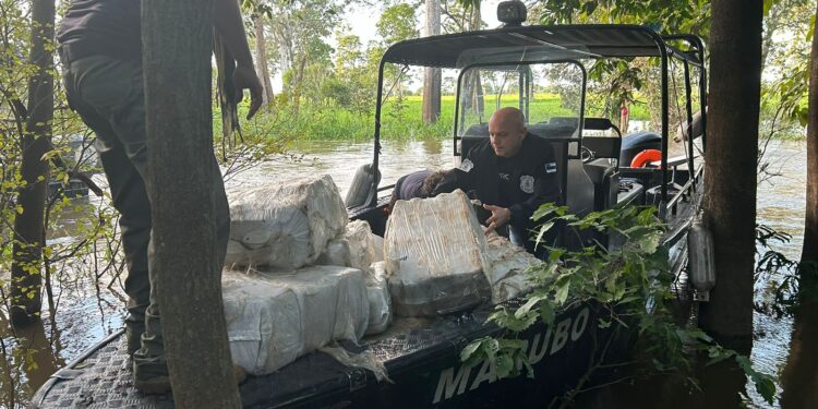 Polícias do Amazonas e do Rio de Janeiro apreendem uma tonelada de maconha no Iranduba