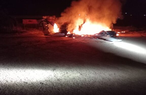 Aeronave clonada apreendida é incendiada em garimpo