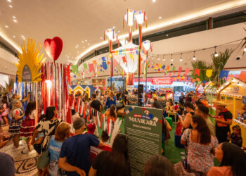 Manauara Shopping recebe Mailson Canto da Mata e Arley, no clima de Boi Bumbá