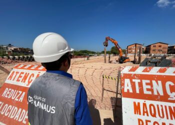 Primeira etapa: Estação de Tratamento de Esgoto Raiz tem 45% de execução da obra concluída
