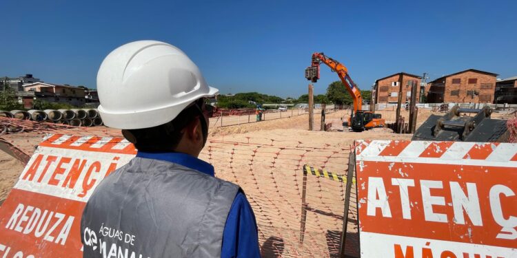 Primeira etapa: Estação de Tratamento de Esgoto Raiz tem 45% de execução da obra concluída