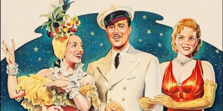 O Cine Carmen Miranda exibirá ‘Serenata Tropical’, às 17h, seguido de ‘Uma noite no Rio’, a partir das 19h, com acesso inteiramente gratuito