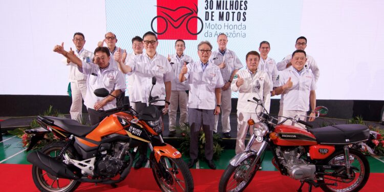 Honda celebra o marco de 30 milhões de motocicletas produzidas no Brasil